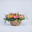 Pink & Orange Delight Flower Baskets