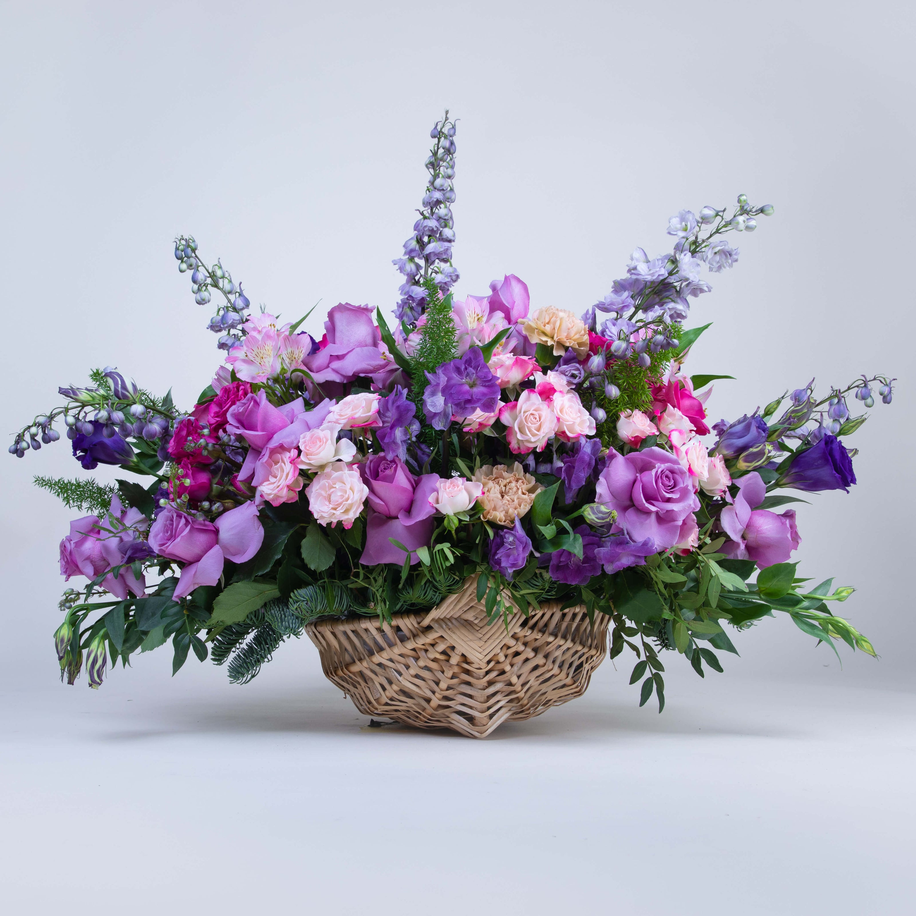 Purple Victoria Flower Baskets