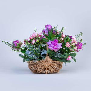 Purple Janette Flower Baskets